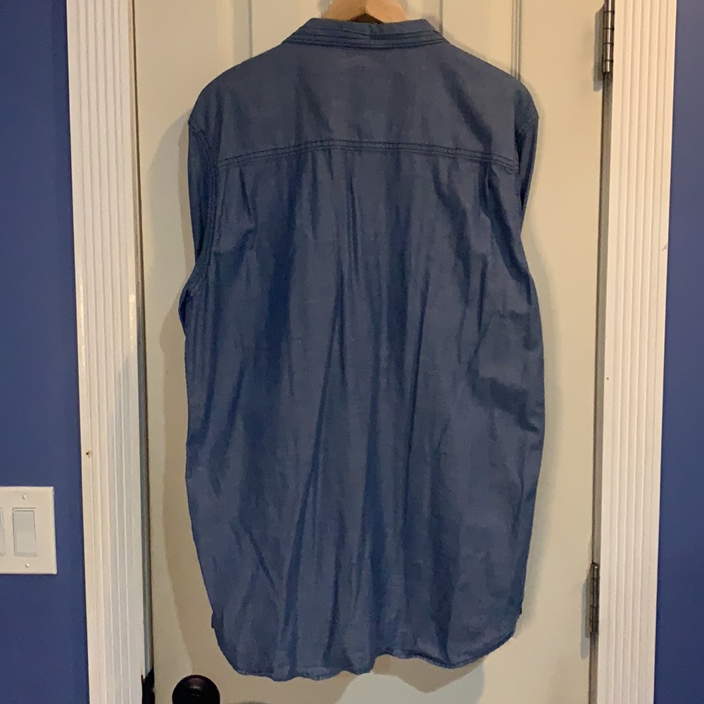 Blue Button Down - Picture 2 of 4